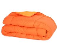 Russo Tessuti Trapunta Piumone Invernale Singolo Matrimoniale Bicolor Doubleface Microfibra-Arancione-Singolo