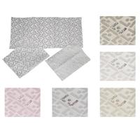 Russo Tessuti Tris 3 Centri Runner + Centrini Raso New Cristalli Liu-Jo Sposa Logo LJ Strass SW Tris Bianco