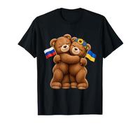 Russo Ucraino Bears Peace Amicizia Design Maglietta