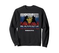 Russo Vintage Stile Boxe Grande Boxing Russia Felpa