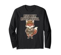Rust Belt Roots Revival Treasure Humor Fan Hunt Vibes Maglia a Manica