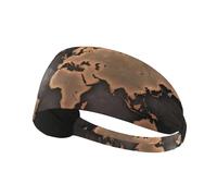 Rust - Fascia elastica per esercizi con mappa del mondo, alla moda, per l'estate, il ciclismo, lo yoga e molto altro