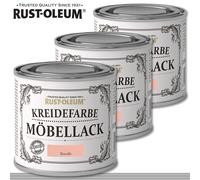 Rust-Oleum 3 X 125 Ml Vernice Per Mobili Corallo Shabby Chic Chalky Rustoleum