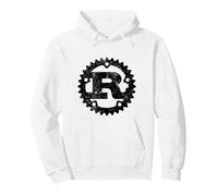 Rust Programming Logo Distressed Vintage Lettera R Felpa con Cappuccio