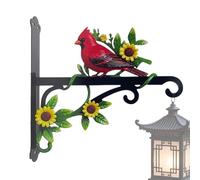 Rust-Proof Metal Plant Hangers - Parrot Theme Outdoor Hanging Brackets