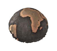 Rust World Map Print Shower Essentials Cofano da donna, grande fascia elastica lavabile per vasca da bagno o doccia