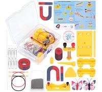Rustark 39Pcs Scienza Magnete Kit Fisica Elettromagnete Esperimento Set Laboratori Scienza Magnete Set Fisica Scienza Magnete Kit Educazione Scienza Esperimento Strumenti per Studenti Scuole