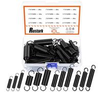 Rustark Kit assortito di molle di estensione nere in 12 misure, 36 pezzi, molla di tensione a doppio gancio, molle meccaniche di ricambio per mobili per macchinari industriali