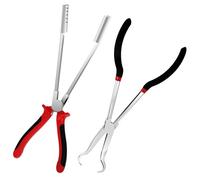 Rustark Set di 2 pinze per la rimozione del cavo delle candele, include estrattore per candele di accensione tipo guaina e pinze rotonde con punta ad anello, pinza per la rimozione di fili per camion