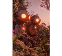 RustGlow Journal: Cyberpunk Metal Light Notebook with Surreal Glowing Atmosphere: A Dreamy Zen Writing Featuring Rust-Tone Metal Designs, Ultra-Soft Lighting, and Magical Photo-Quality Glow