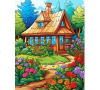 Rustic Blooms: Coloring the Beauty of Farm Life and Blossoming Fields Together 500 pages.: Bring color to farm homes surrounded by wildflowers and open fields.