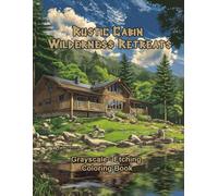 Rustic Cabin Wilderness Retreats: A Grayscale Etching Style Coloring Book