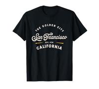 Rustic Classic San Francisco California 1776 USA Novelty Maglietta