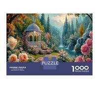 Rustic Cottage 1000 Pezzi Gazebo in Enchanted Floral Garden Puzzle Giocattoli Puzzle Per Gioco Familiare Decorazione Della Famiglia Per Bambini E Adulti Regali Romantico Regalo Per 70x50cm/1000pcs