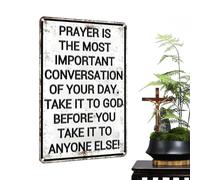 Rustic Faith Sheet- Heavyweight Archival Matte Paper, Fade Resistant Pigmen | Religious Wall Art Prayer Decor Vintage Poster For Christian Church Home Prayer Room Office Bedroom Corner Women Men