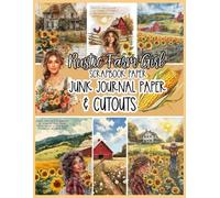 Rustic Farm Girl Scrapbook Paper Junk Journal Paper & Cutouts