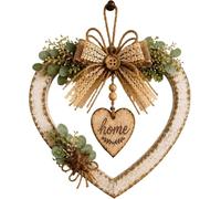 Rustic Farmhouse Heart Wall Decor with “Home” Sign，Heart with light