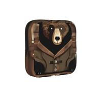 Rustic Lodge Bear - Borsa da viaggio per assorbenti igienici, a prova di periodo, discreta, per borsa da ufficio