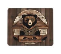 Rustic Lodge Bear7 x 21,8 cm tappetino per mouse, tappetino per mouse da gioco, multi-codice