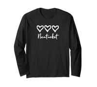 Rustic Loves Artisan Hearts Nantucket Cape cod Testo Maglia a Manica