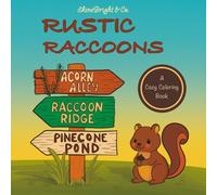 Rustic Raccoons Coloring Book