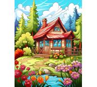 Rustic Retreats: 500 Pages of Flower-Covered Farmhouses to Calm Your Mind.: Bring to life charming farmhouses nestled among colorful gardens and meadows.