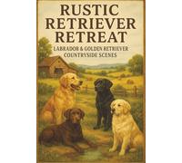 Rustic Retriever Retreat Labrador & Golden Retriever Countryside Scenes: A Charming Dog Coloring Book Featuring Relaxing Country Life with Golden & ... Retrievers - Perfect for Nature-Loving Adults