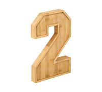 Rustic Serving Tray, Decorative Food Display Board, 15x10 Inches Snack Platter with Reusable Numbers, Natural Wood Serving Tray, Party Display Trays with Rustic Style, Table Decor for Birthday Party