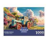 Rustic Tractor Scene- Puzzle Collezione D'Autore - 1000 Pezzi Ricercati Vintage Rural Landscape Art Con Eccellenti Rappresentazioni Di Opere D'Arte - Il Regalo Di Festa Per Eccellenza, 14+ 38x26cm/100
