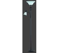 RUSTICA LAMPADA DA TERRA PIGNA 2 VETRI H.180CM 2 LUCI ATTACCO E14 E E27