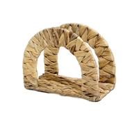 rustica per marea, organizzatore in giacinto d'acqua a mano, con base stabile, controindicazione, finitura terrosa e vestibilità versatile per tavolo da bagno e configurazione eventi, 7,09 x