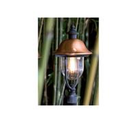Lampada testa palo classica da esterno manicotto 60mm grigio-rame