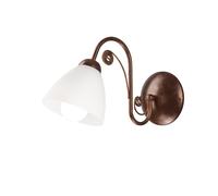 Rustico Applique Shabby Chic Design Metallo Vetro Wandleuchte Camera Letto Piano