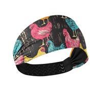 Rustico colorato galline traspirante sudore traspirante fascia donna elastico sudore fascia per le donne per basket ciclismo yoga atletica sport
