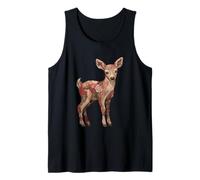 Rustico Cottagecore Patchwork Floreale Baby Deer Canotta