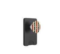Rustico Fattoria Patriottica Stripe Pattern Rosso Bianco Blu USA PopSockets PopWallet per MagSafe
