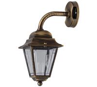Rustico Lampada Esterni IP43 Ottone E27 Wandleuchte Casa Cortile Balcone Parga
