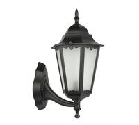 Rustico Lanterna Parete Esterno H:45cm IP43 Alluminio Vetro Intemperie E27