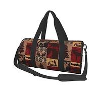 Rustico Orso Alce Cervo Borsone da viaggio Palestra Bagagli sportivi Borsa da viaggio grande Borsa da viaggio per il fine settimana per uomo e donna