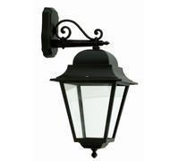 Rustico per Esterni Nero Alluminio H:61cm Nostalgico E27 Wandleuchte Giardino