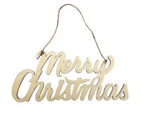 Rustico ritaglio di legno Merry Christmas Decoration Ornaments