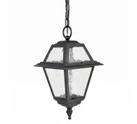 Rustico Sospensione Esterno Alluminio Vetro IP43 Merksem Lampada Giardino Patio