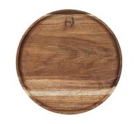 Rustikales Holz Coffee Table Tablett Rund Servierplatte, Dekoratives Charcuterie Board Für Käse Brot Snack Präsentation, Vielseitiges Food Tray Küche Esszimmer Wohnzimmer Bad Büro Restaurant Bar