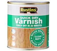 Rustins - Smalto ad asciugatura rapida per vernici lucide/opache/satinate, colore: Trasparente Clear Matt 500ML