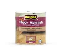 Rustins - Vernice per pavimento lucida & satinata, 1 litro / 5 litri. Disponibili tutti i colori Quercia chiaro