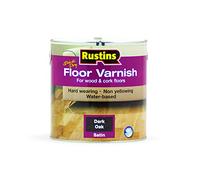 Rustins - Vernice per pavimento lucida & satinata, 1 litro / 5 litri. Disponibili tutti i colori Quercia scuro