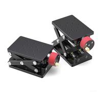 Rustpro - Martinetto manuale Z Lab per sollevamento, in lega di alluminio, anodizzato, compatto, per esperimenti ottici, 55 mm di altezza, 148 x 80 mm, colore: nero