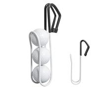 Rustproof Golf Ball Holder, Metal Organizer Accessory, 3.9x2.7 Inches Case with Secure Clip, Outdoor Sports Gear Storage, Golf Bag Accessory Design, Ball Organizer for Course Driving Range Home