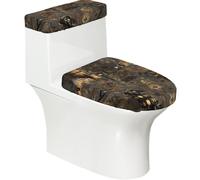 Rusty Gears, set di 2 coprisedili per WC, con coperchio del serbatoio, adatti per WC a forma di U o estesi, perfetti per inaugurazione della casa, compleanni e regali