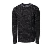 Rusty Neal Body fit 441 - Maglione da uomo slim fit, con scollo rotondo, taglia S - 3XL, Nero , XXL